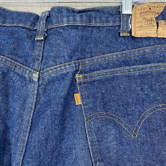 Vintage Levis 517 Jeans Mens 36X36 Blue Boot Cut Orange Tab Made In USA 1985 - Picture 9 of 16